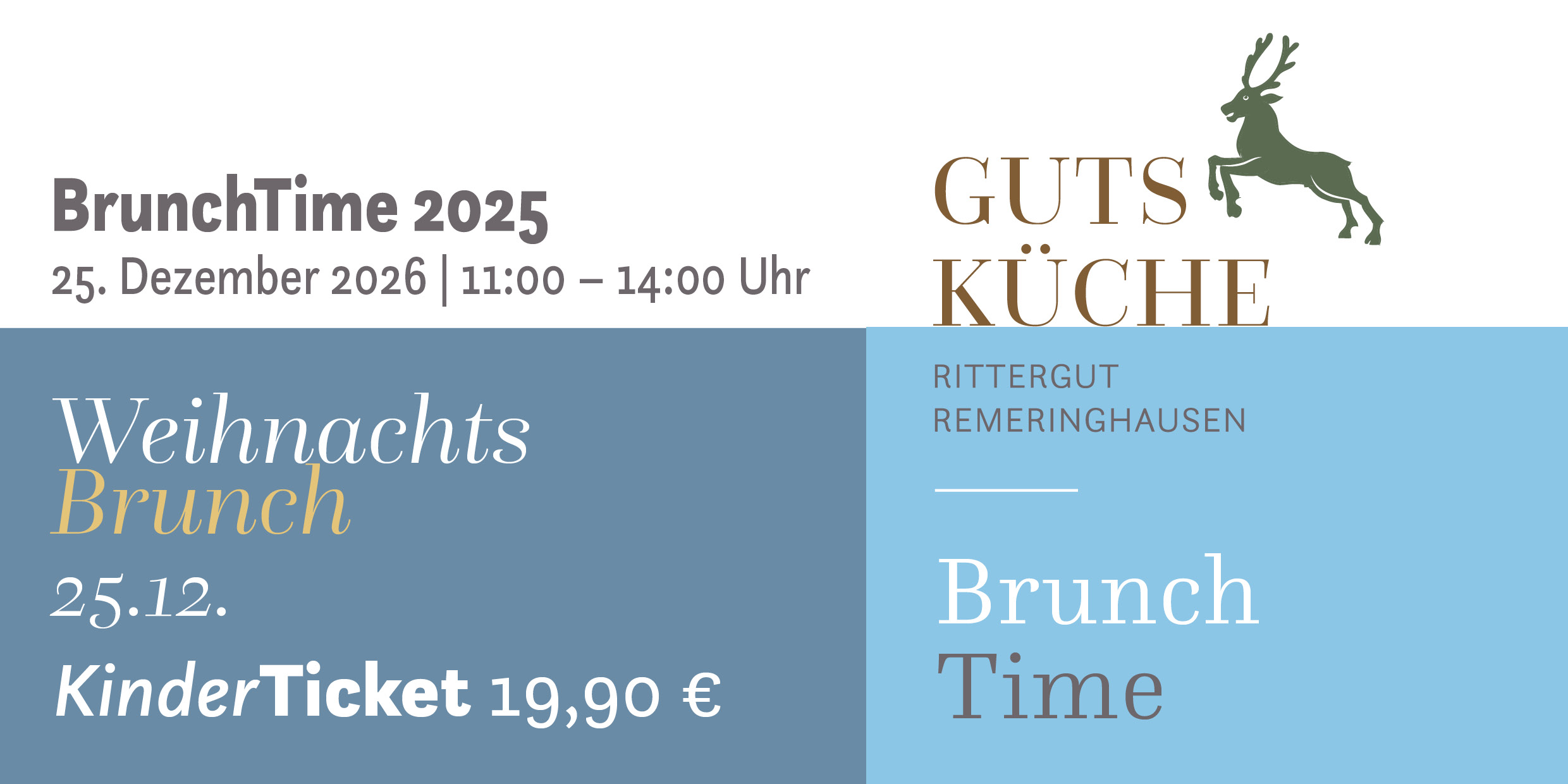 WeihnachtsBrunch – 25. Dezember 2026*Kinderticket