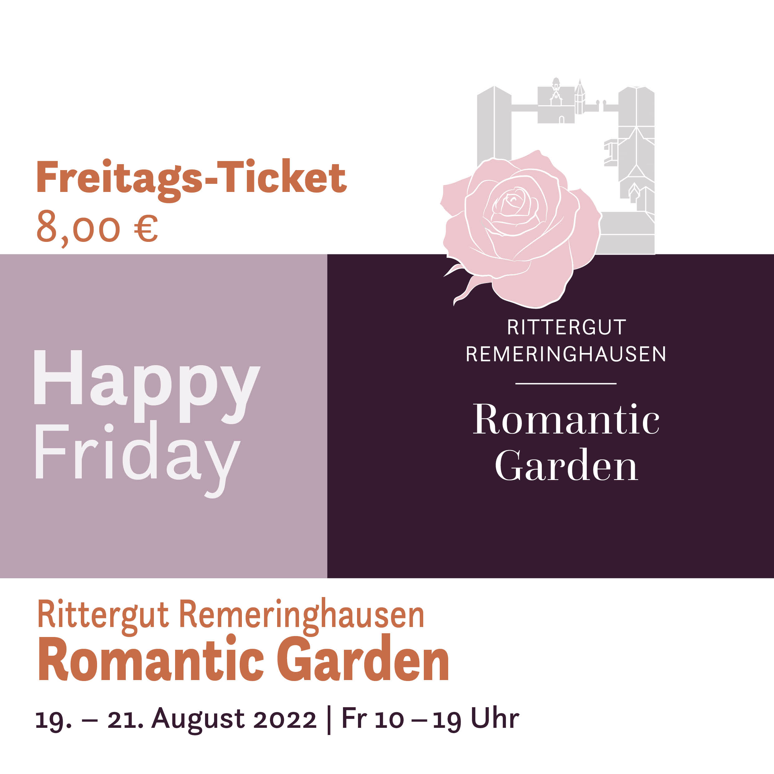 Romantic Garden 2022 - Happy Friday Ticket 