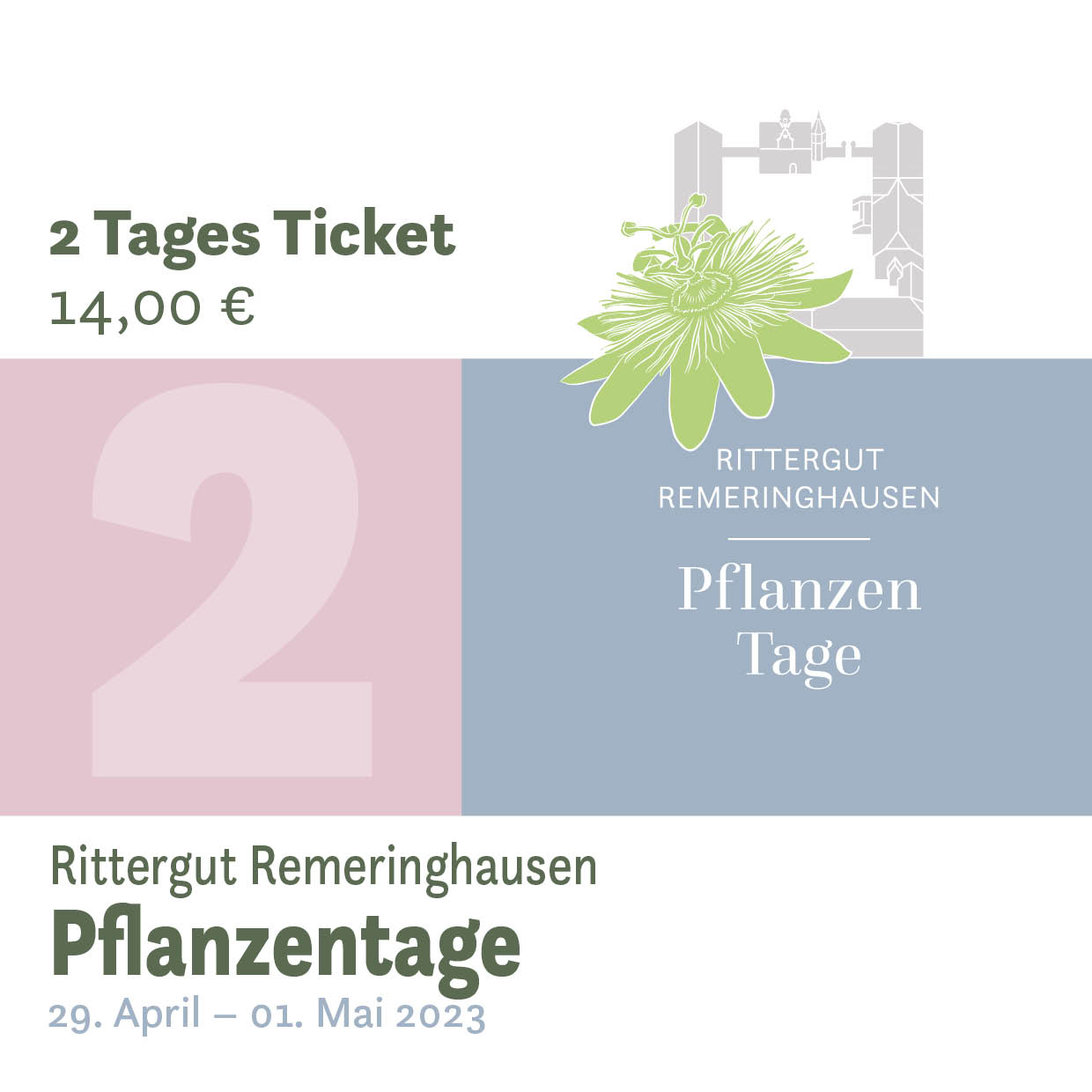 Pflanzentage 2023 - 2Tages-Ticket
