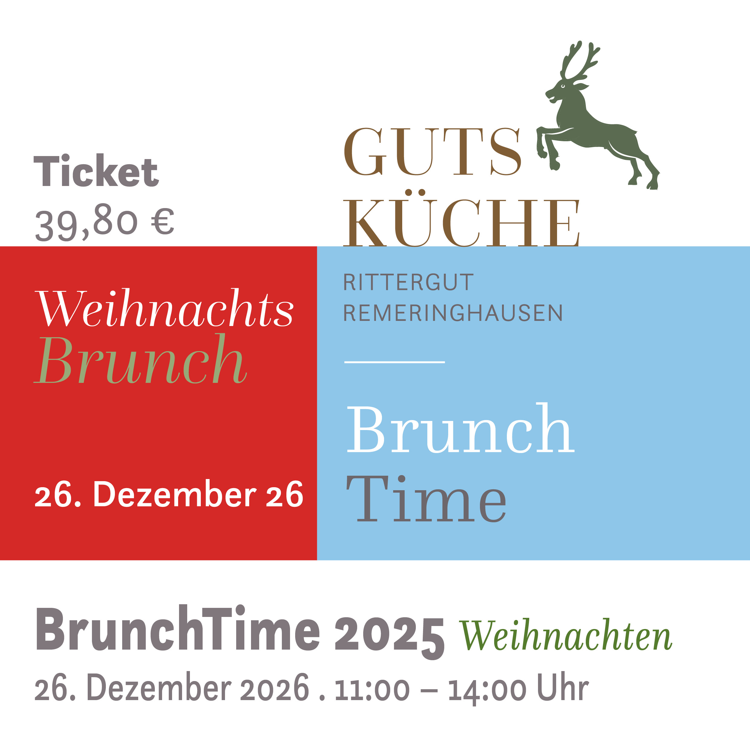 WeihnachtsBrunch – 26. Dezember 2026