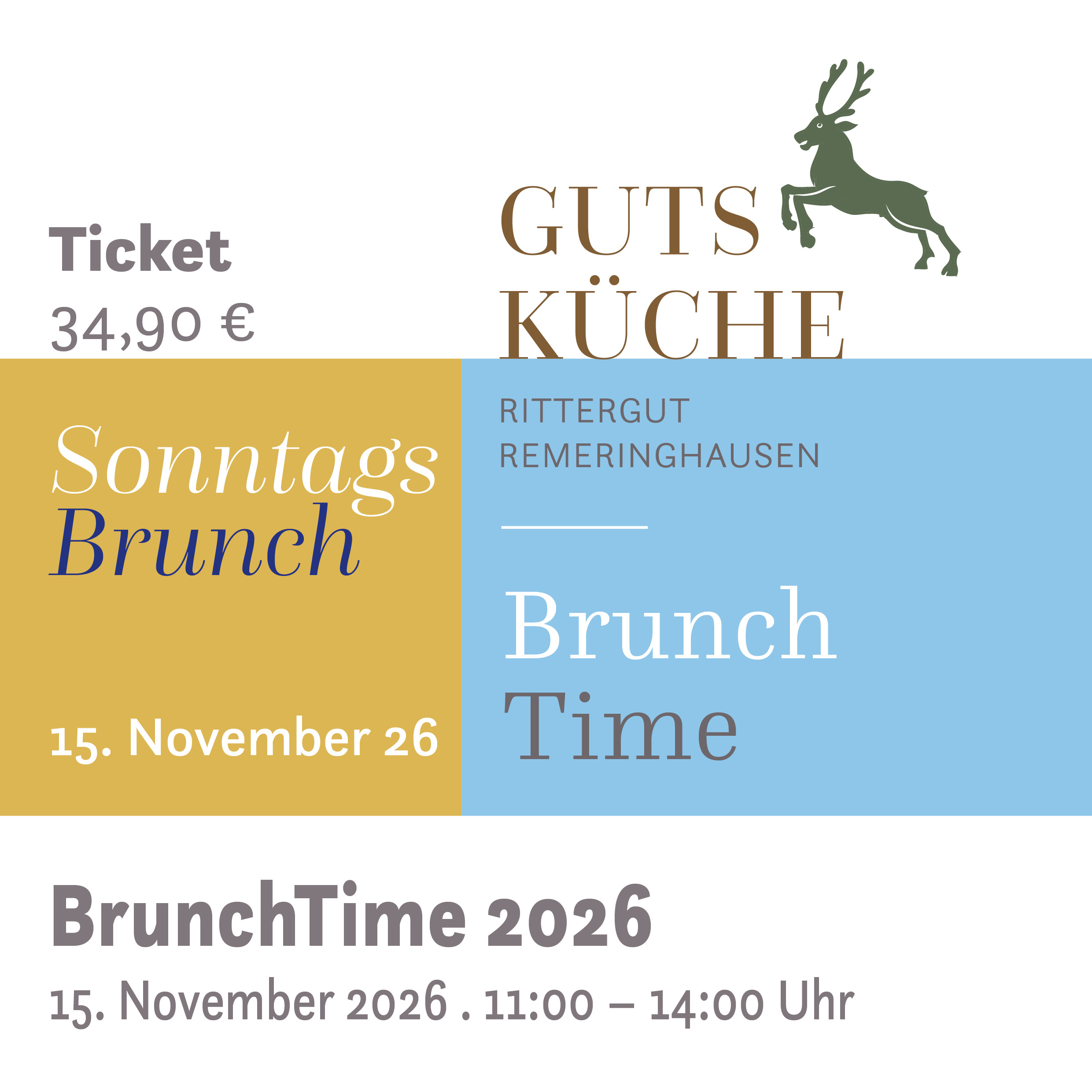 SonntagsBrunch – 15. November 2026