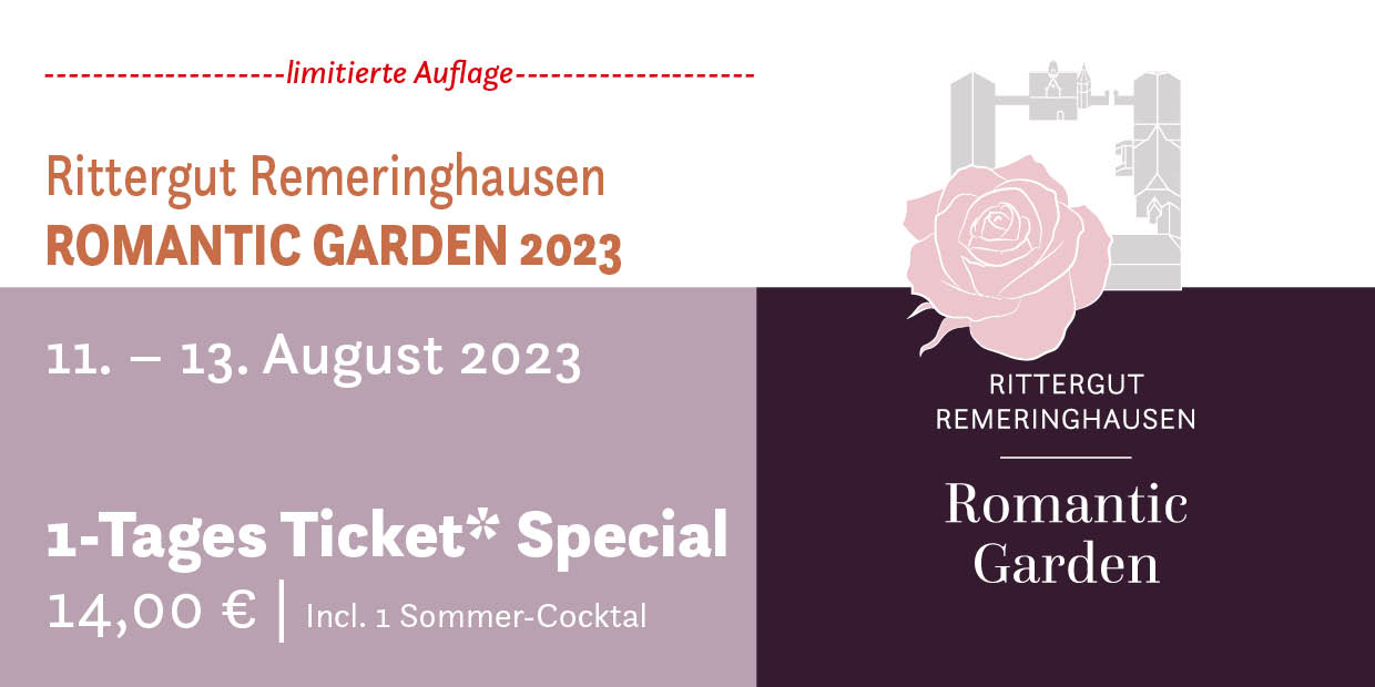 Romantic Garden 2023 - 1Tages-Ticket (special)