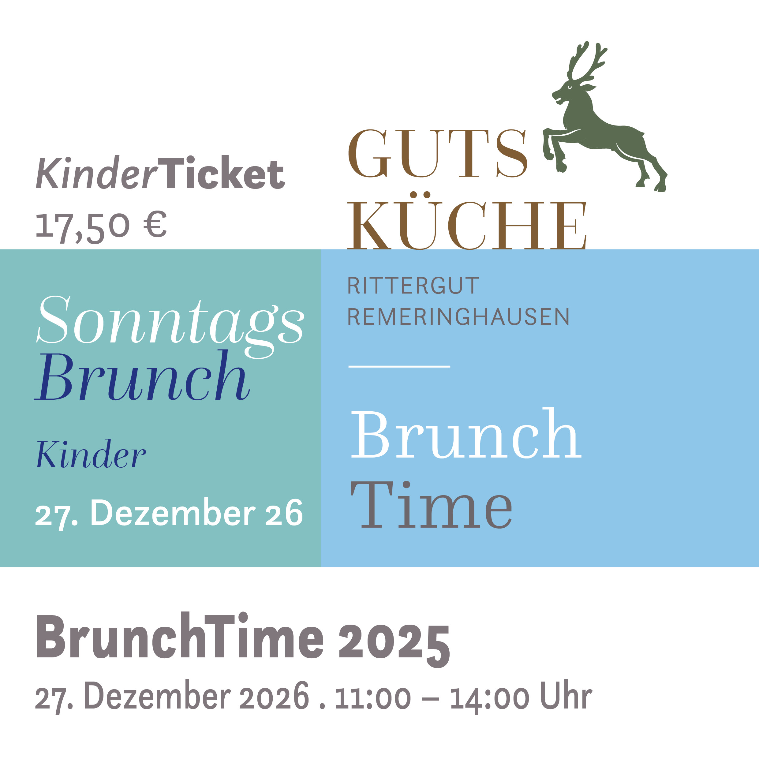 SonntagsBrunch – 27. Dezember 2026*Kinder