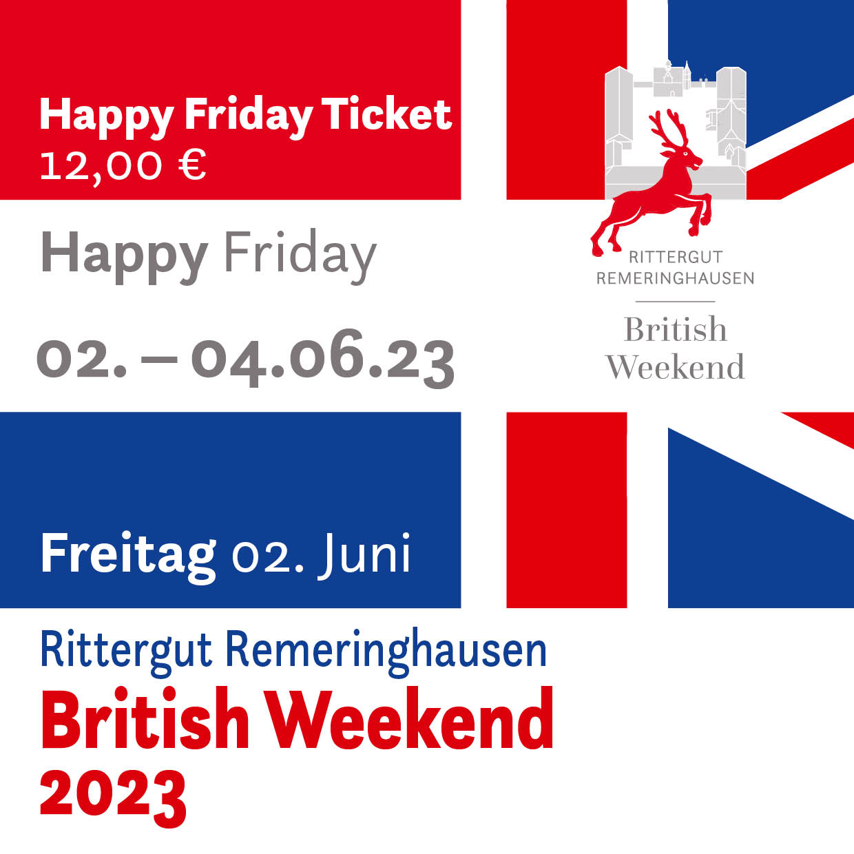 British Weekend 2023 - 1Tages-Ticket Happy Friday