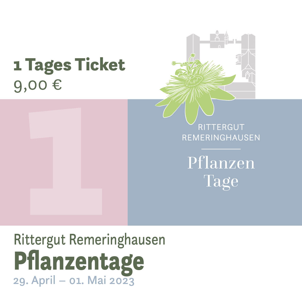 Pflanzentage 2023 - 1Tages-Ticket