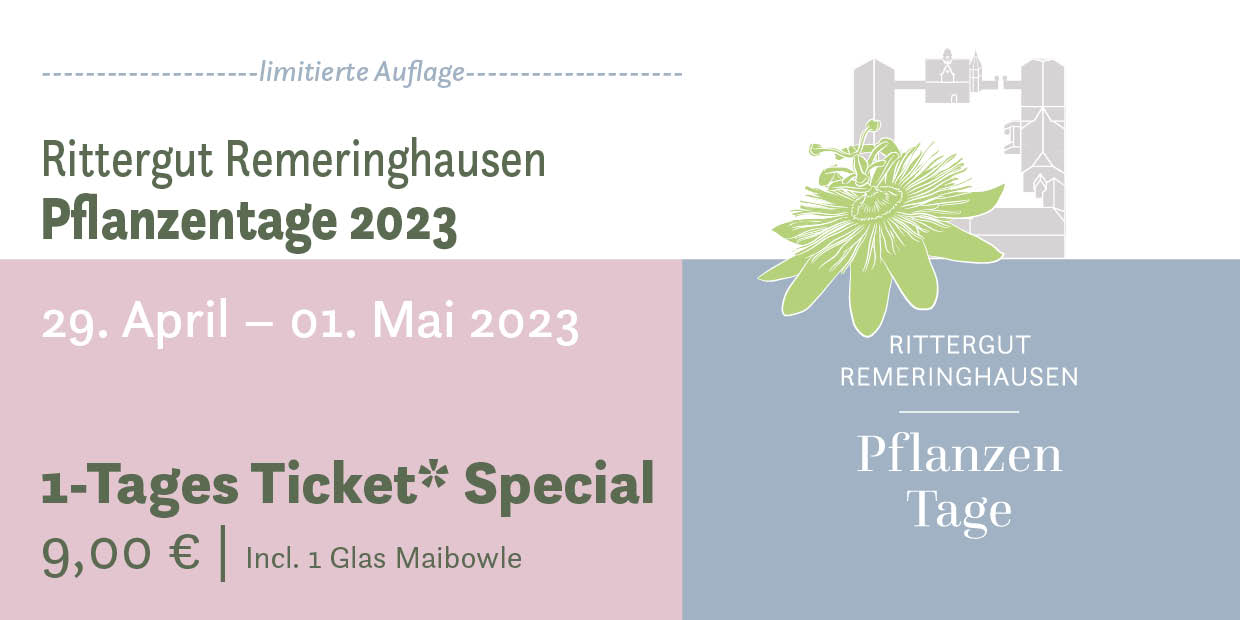 Pflanzentage 2023 - 1Tages-Ticket (Special)