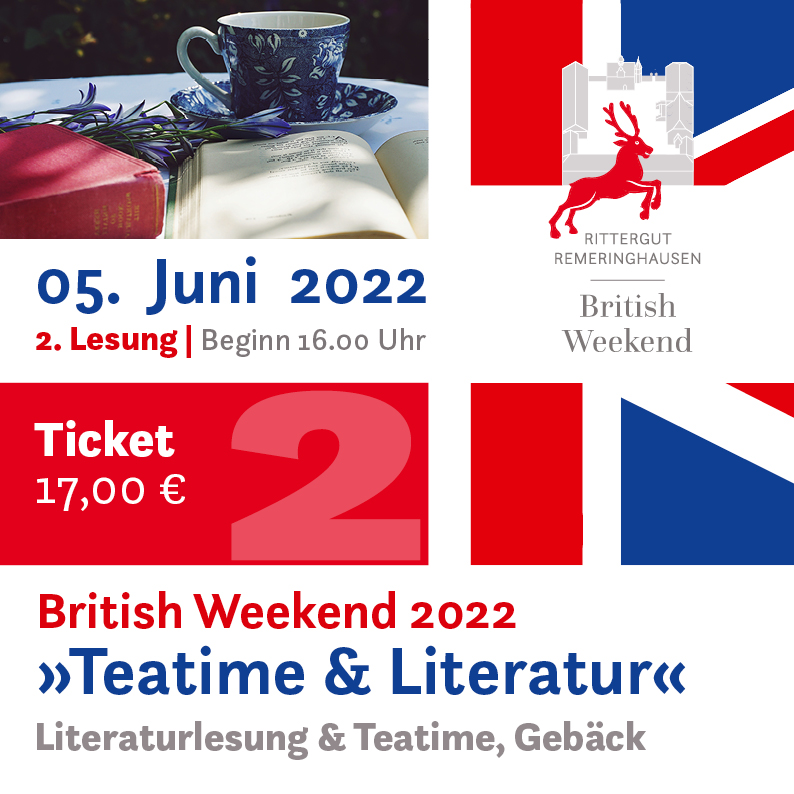 Teatime & Literatur 22 - 5. Juni 16.00 Uhr 