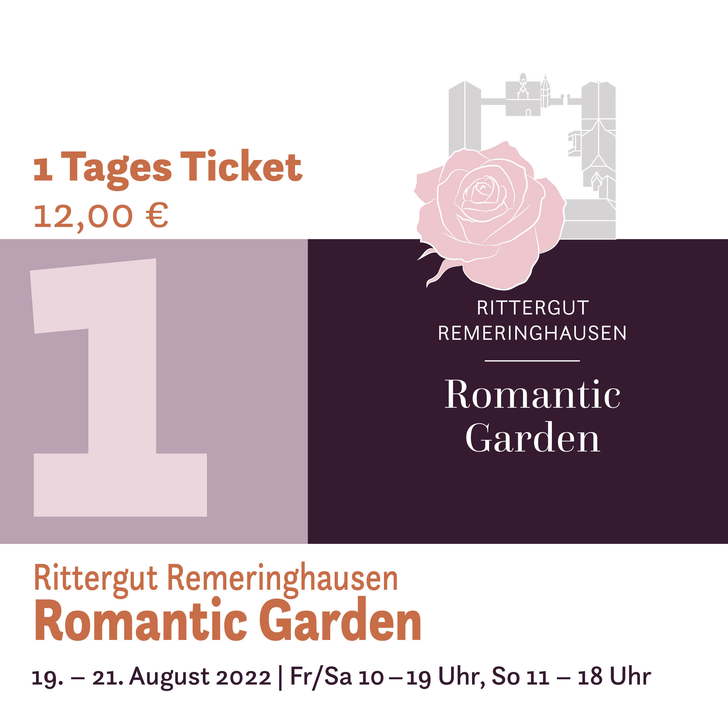 Romantic Garden 2022 - 1 Tages Ticket