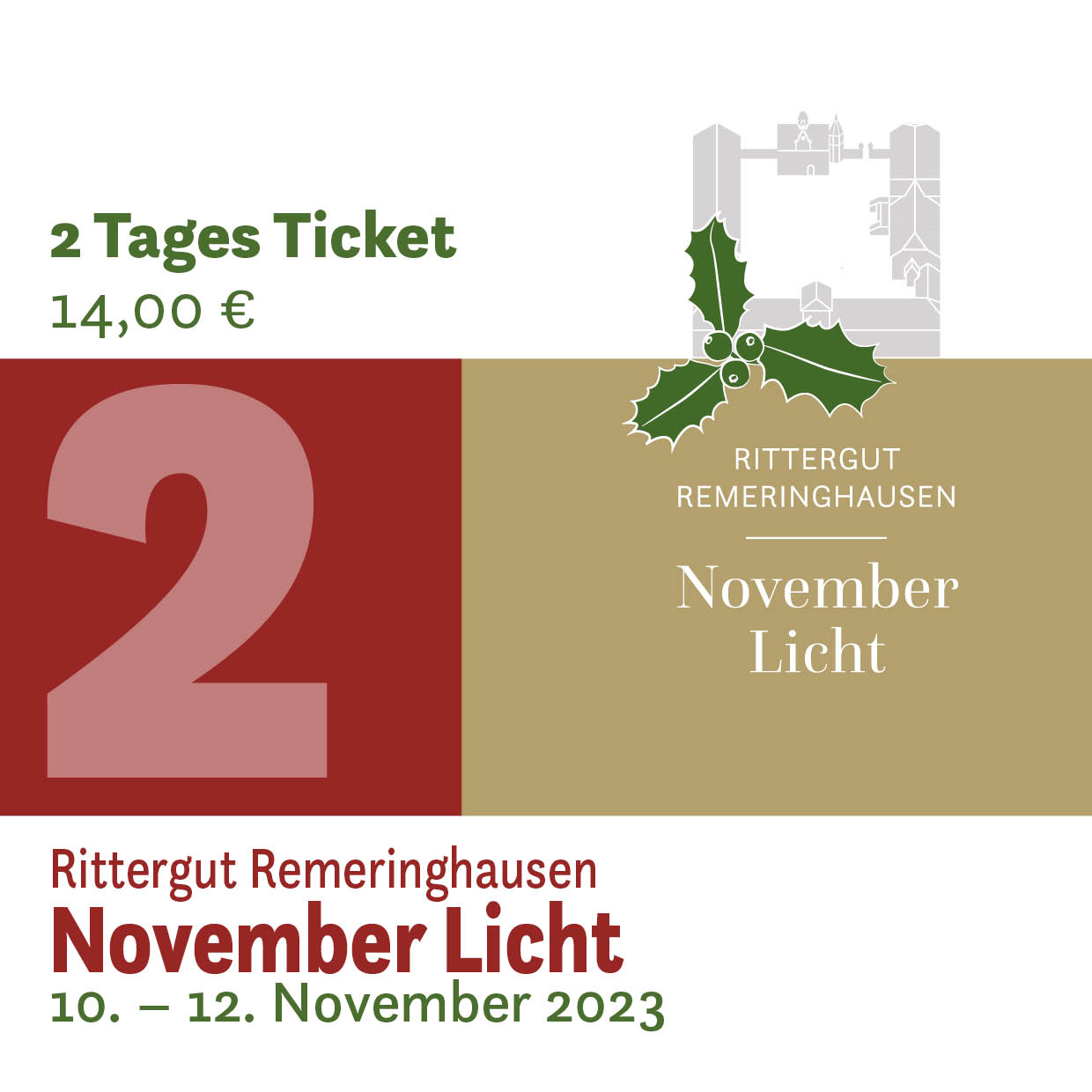 November Licht 2023 - 2Tages-Ticket