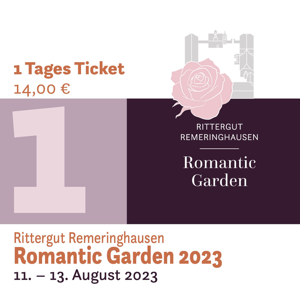 Romantic Garden 2023 - 1Tages-Ticket