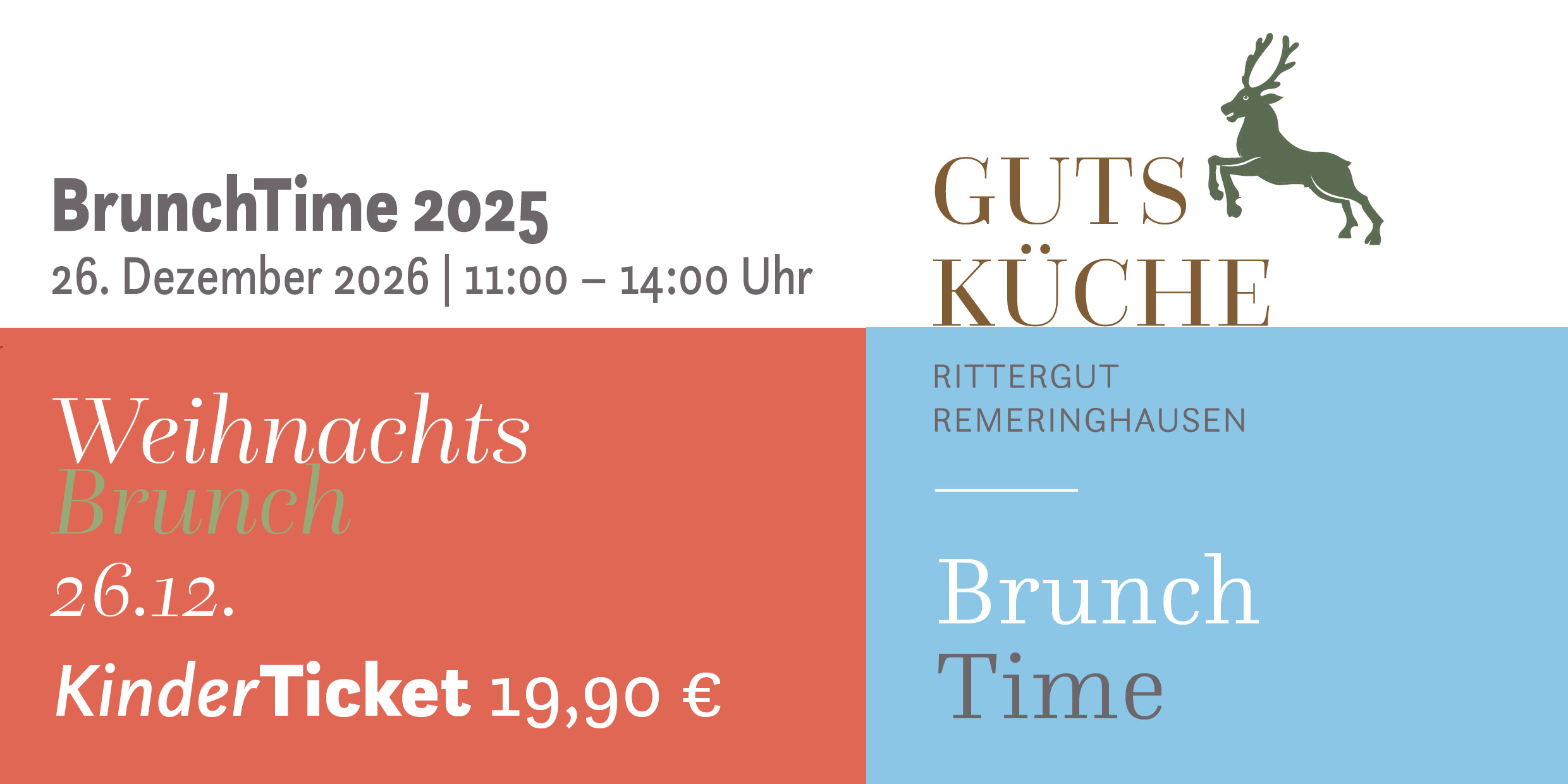 WeihnachtsBrunch – 26. Dezember 2026*Kinderticket