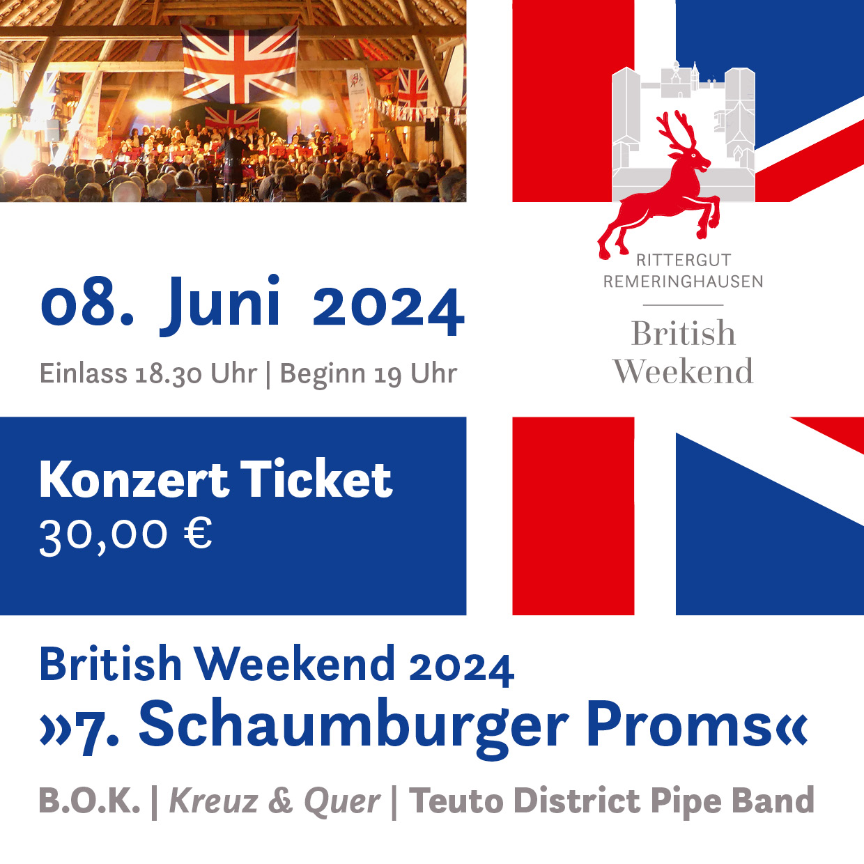 Ticket Konzert „7. Schaumburger Proms“  8. Juni 2024 (Post)