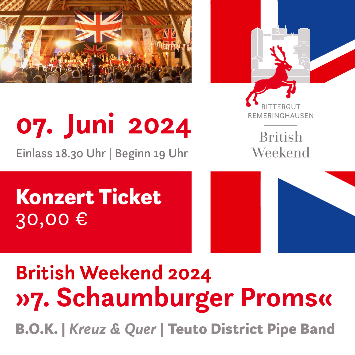 Ticket Konzert „7. Schaumburger Proms“ 7. Juni 2024 (Post)
